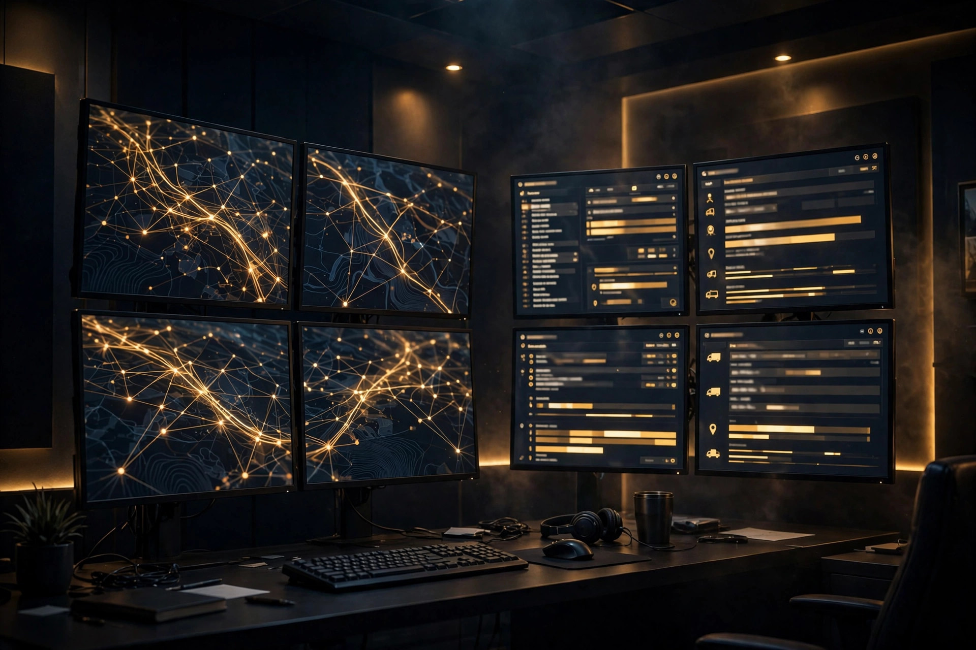 Dispatcher monitoring freight load boards